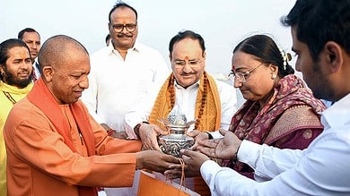 Maha Kumbh: BJP chief Nadda, family take dip at Sangam
