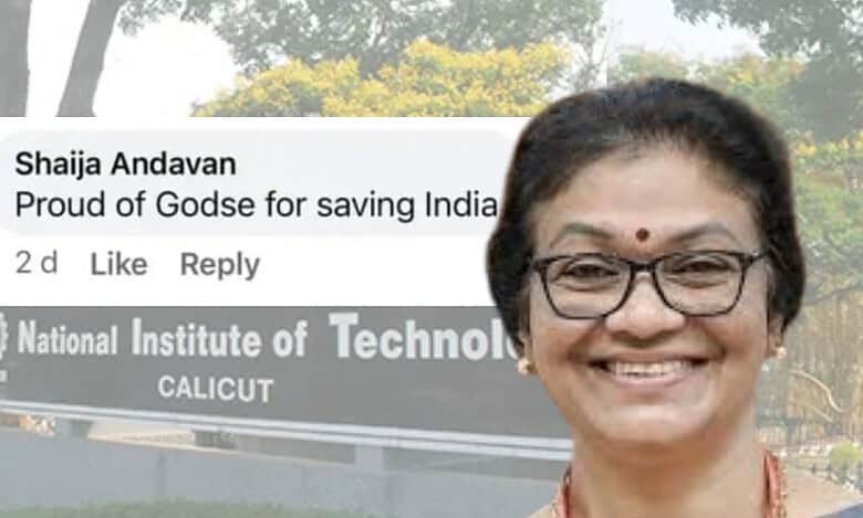 NIT Calicut professor who praised Godse made Dean