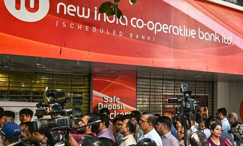 Long queues outside New India Co-operative Bank after RBI imposes restrictions
