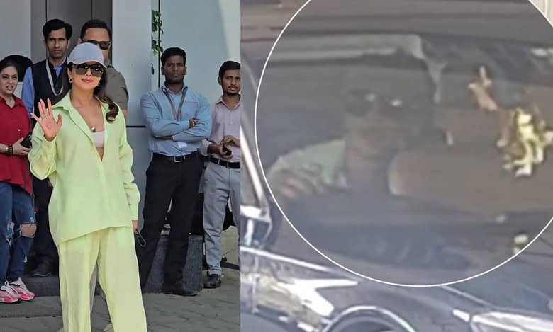Priyanka Chopra back to Hyderabad, spotted in Begumpet