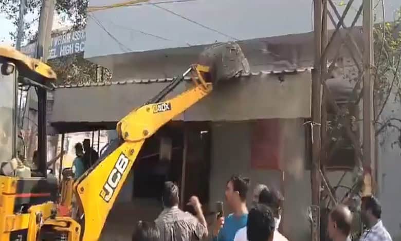 HYDRAA demolishes encroachments in Hyderabad's Uppal