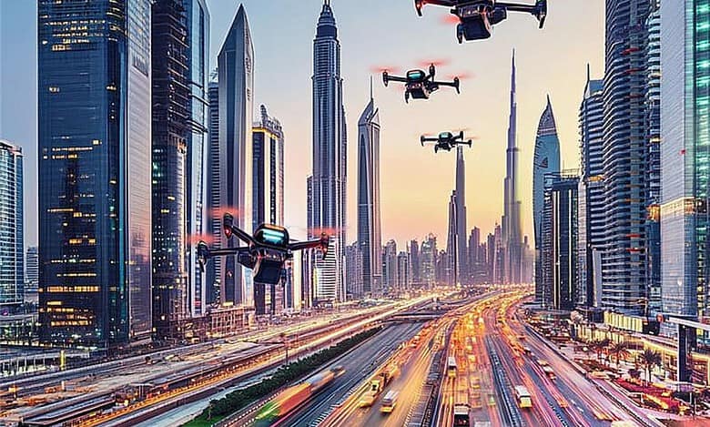 UAE begins mapping air corridors for flying taxis, cargo drones