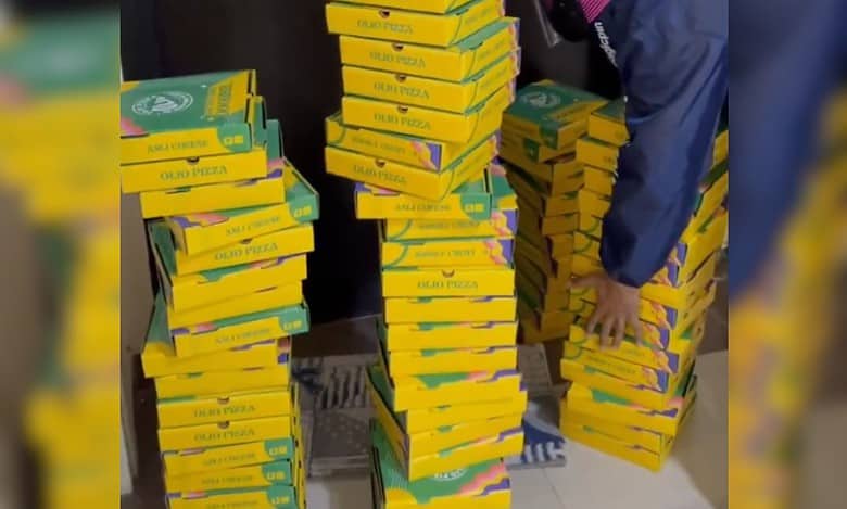 Video: Woman sends 100 pizzas to former boyfriend on Valentine's Day
