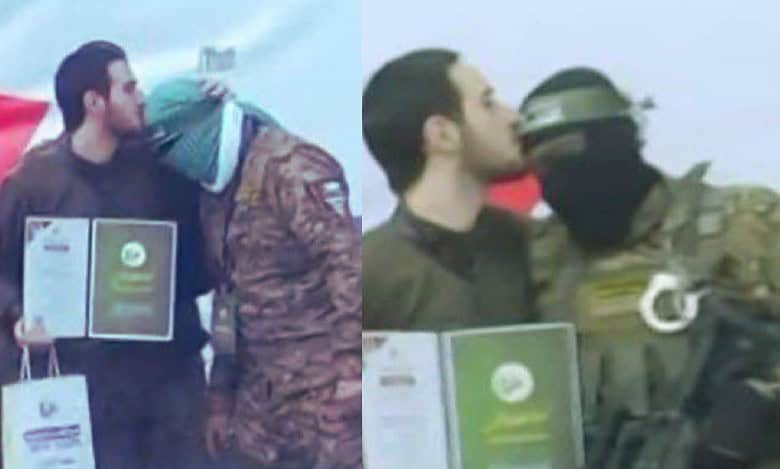 Freed Israeli Hostage Kisses Forehead Of Hamas