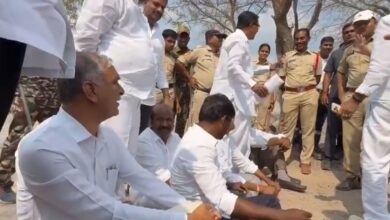 Telangana: Harish Rao stopped from visiting SLBC tunnel roof collapse site