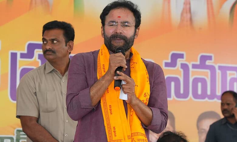 Kishan Reddy dares Revanth to prove his claim on stalling Telangana projects