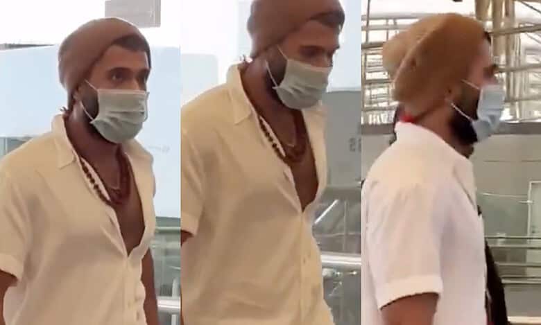 Vijay Devarakonda spotted at Hyderabad airport for Kumbh Mela