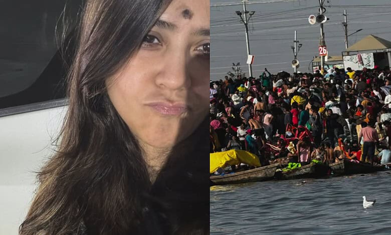 Ektaa Kapoor takes a holy dip at the Maha Kumbh