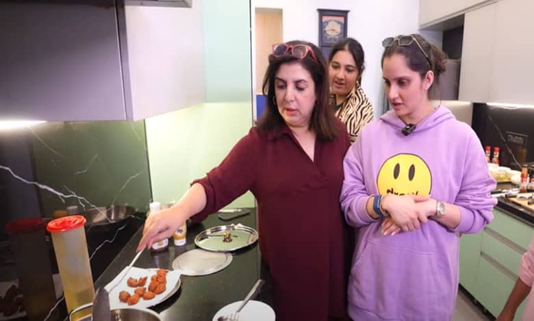 Sania Mirza appears on Farah Khan's vlog, cooks Hyderabad's famous Chicken 65