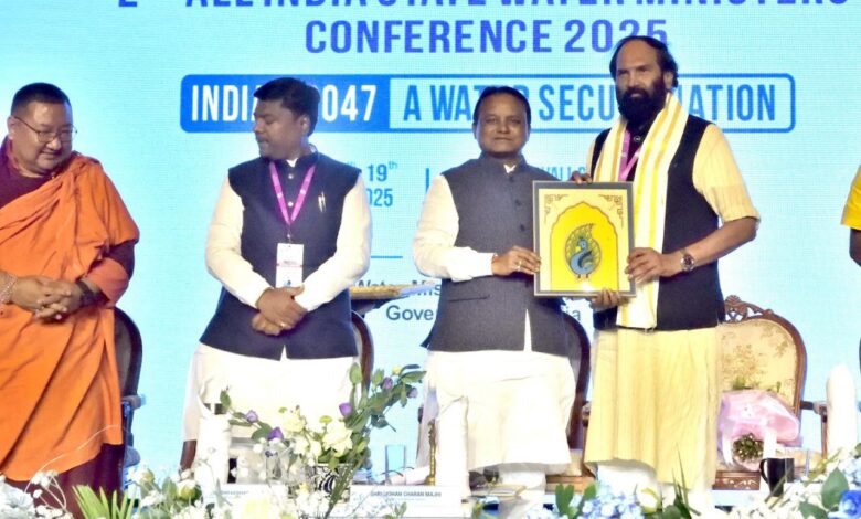 Telangana irrigation minister during the conference on water in Udaipur.