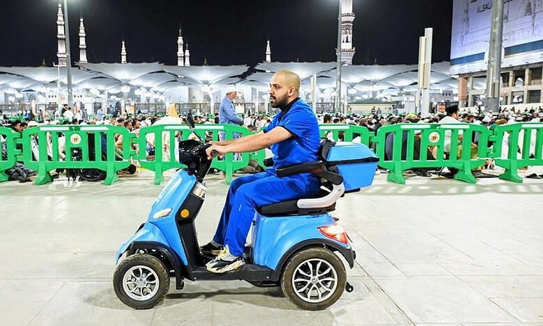 Watch: Ammbulance scooter service launched at Prophet's Mosque for Ramzan