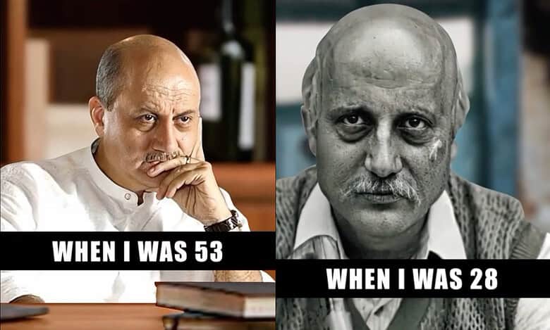Anupam Kher recalls playing characters older than his age on his 70th birthday