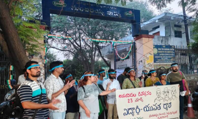 Bike rally from Ashoknagar to OU marks martyrdom day of Bhagat Singh