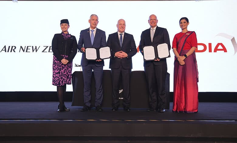 Christopher Luxon in Mumbai