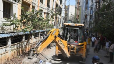 HYDRAA demolishes illegal structures in Nizampet’s Indiramma Colony
