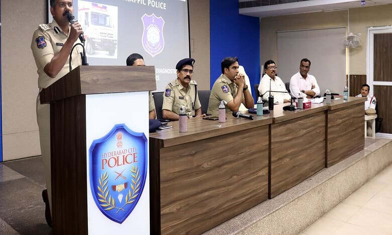 Hyderabad traffic police conducts awareness session on ambulance misuse