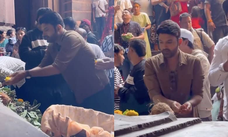 Kapil Sharma offers prayers at the Bhojpur Shiv Mandir in Bhopal