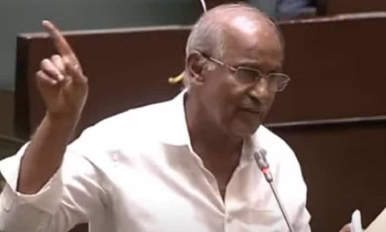 CPI MLA K Sambasiva Rao opposes sale of government lands to gain revenues.