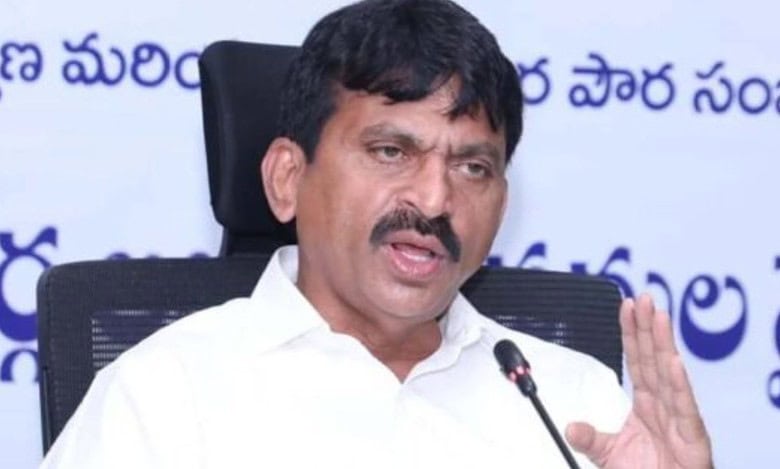 Ponguleti Srinivasa Reddy speaking at a Press event