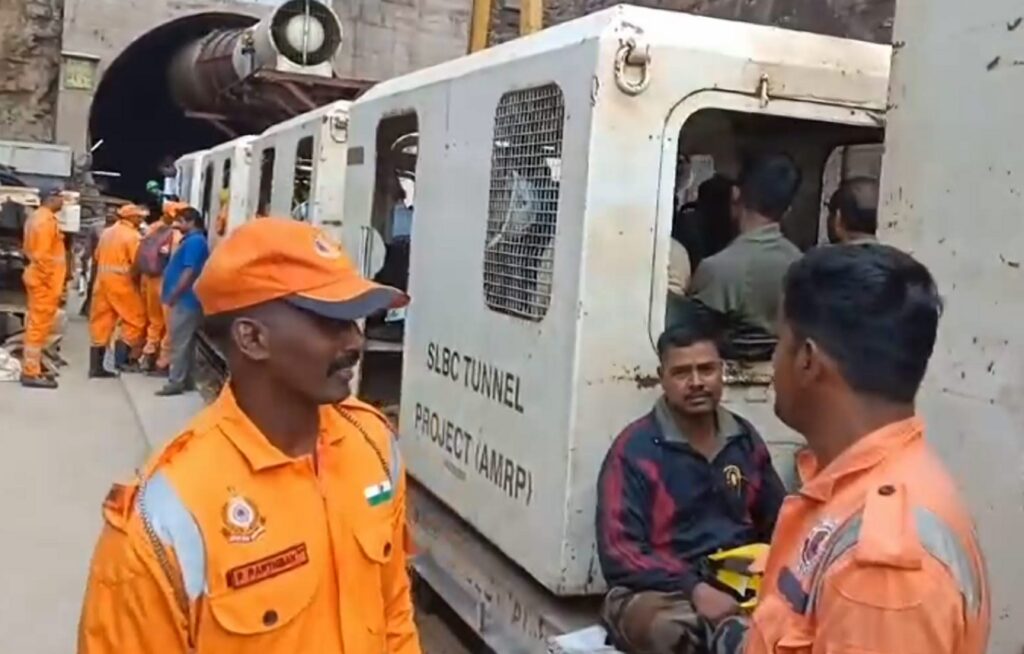 Rescue ops underway at collpased SLBC tunnel