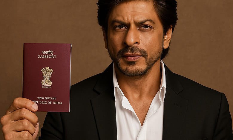 Does Shah Rukh Khan really hold a red passport?