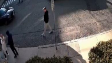 screen grab of a video which has the PHD scholar being detained by officials
