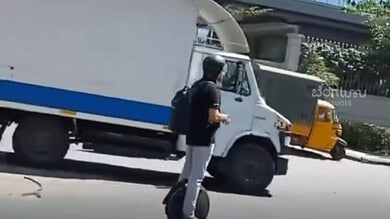 Bengalurians ditch four wheels for one, ride unicycles to beat traffic