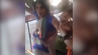 Watch: Three women fight over seat in RTC bus in Bollaram, case registered