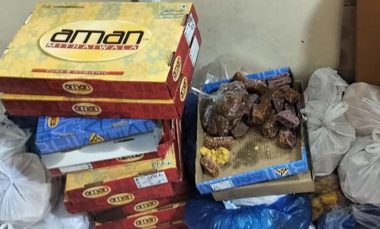 Food raid at popular sweet shop in Madhapur, license cancelled