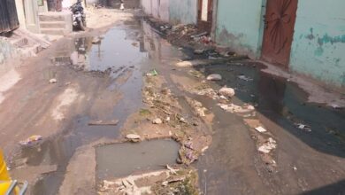 Blocked drain water in Falaknuma causes hardships for locals