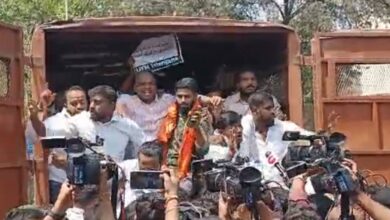BJP MLA protests against sale of University of Hyderabad land