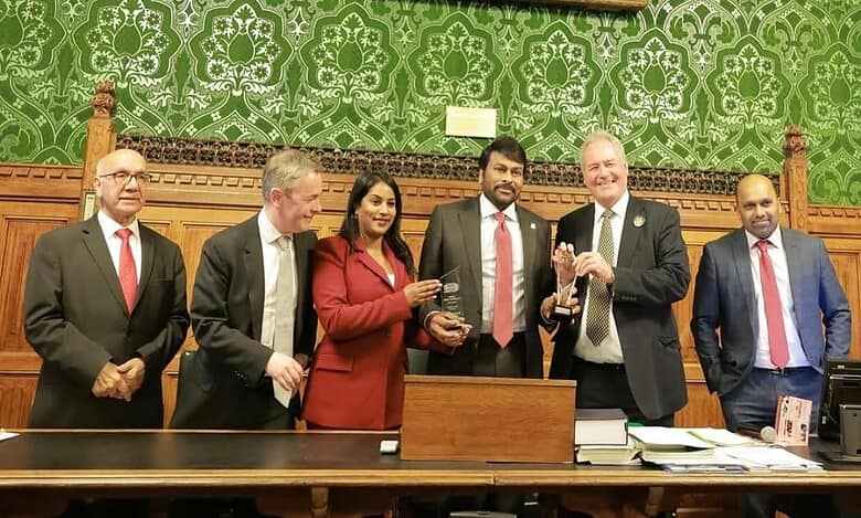 Chiranjeevi receives UK's Lifetime Achievement Award