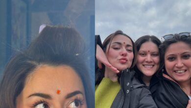 Hania Aamir faces backlash for sporting bindi in her Holi post