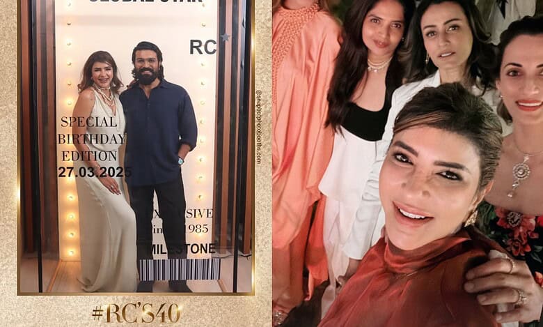 Inside Ram Charan's birthday party at Falaknuma Palace, Hyderabad