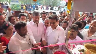 KTR keeps his promise, helps reopen Sircilla tea vendor's stall