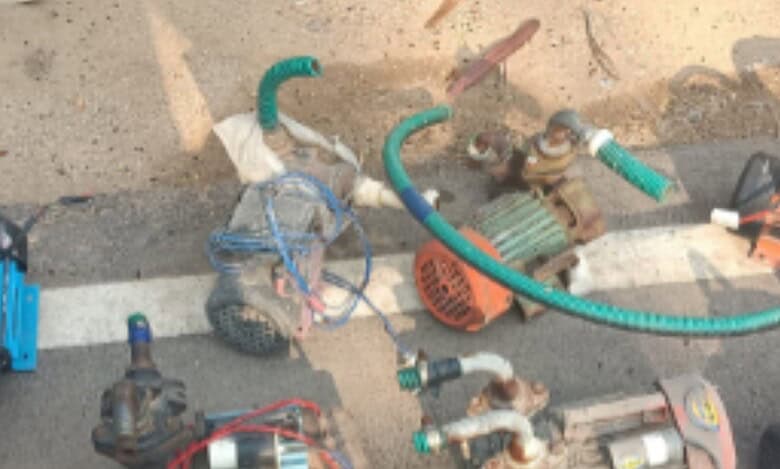 8 motors seized in Hyderabad's Moosarambagh for impacting water supply in Hyderabad