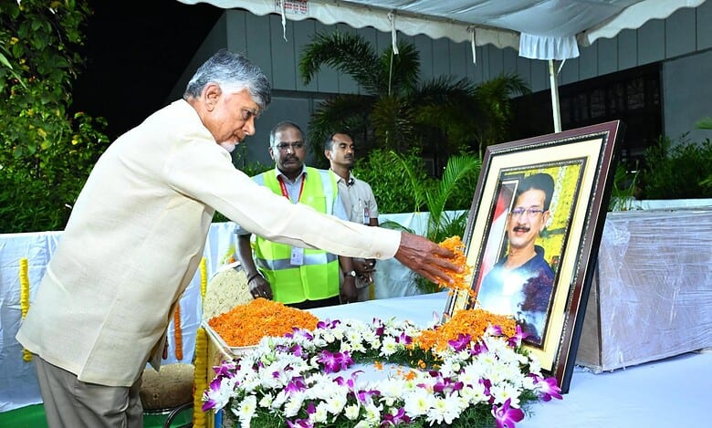 AP CM Naidu receives mortal remains of Pahalgam terror