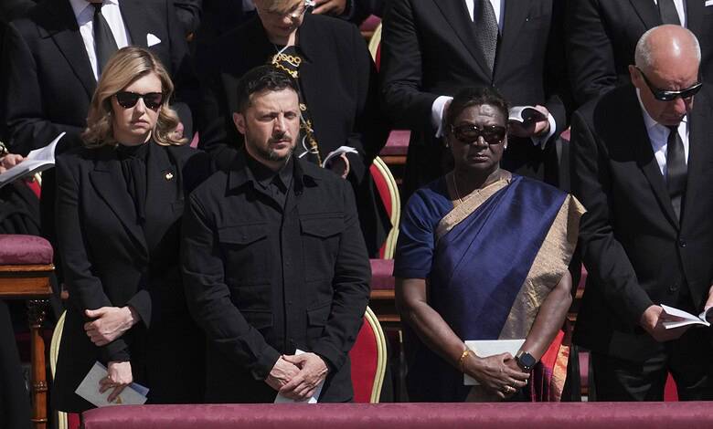 President Murmu attends funeral Mass of Pope Francis