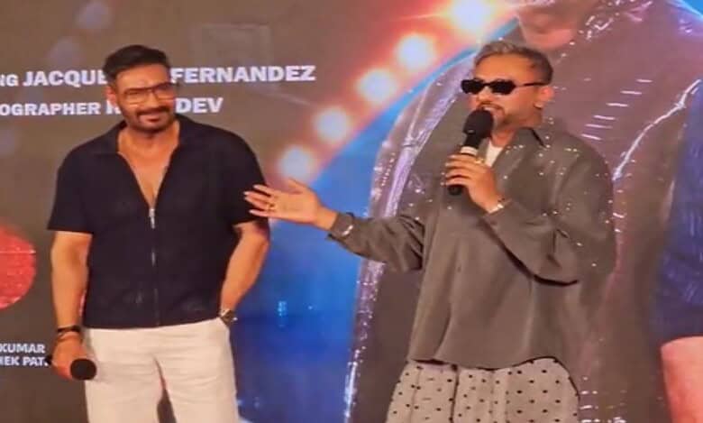 Yo Yo Honey Singh and Bollywood actor Ajay Devgn