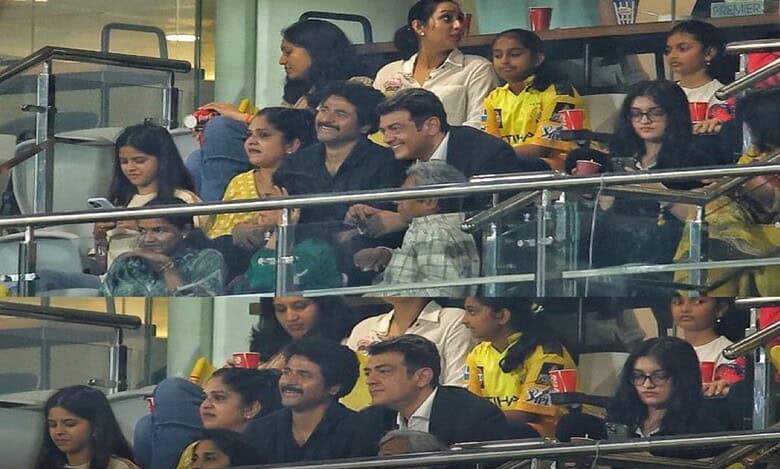 Actor Ajith Kumar at CSK v SRH IPL Match