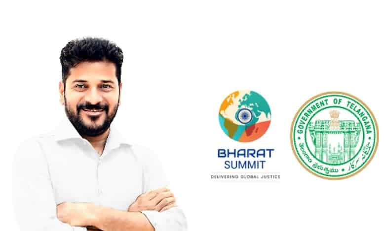 Telangana CM Revanth Reddy says Bharat Summit 2025 a defining moment for Telangana in delivering global justice.