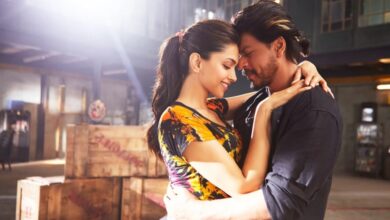 Bollywood actress Deepika Padukone and Shah Rukh Khan