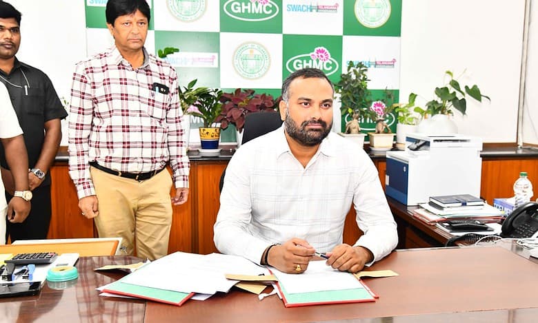 Commissioner of the Greater Hyderabad Municipal Corporation (GHMC), R V Karnan