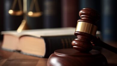 Representational Image of gravel and law books