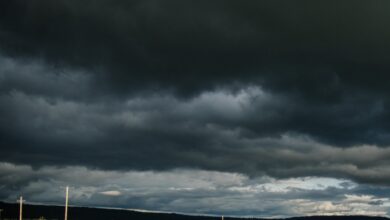 Representational image of cloudy skies as Hyderabad rains offer a brief respite from the heat.