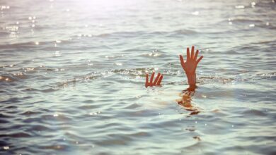 Representational Image of man drowning