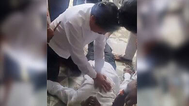 Video: Bhadrachalam MLA saves Congress leader's life with CPR