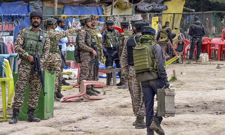 Army at Pahalgam terror attack site