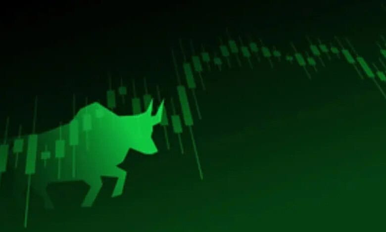 Bulls in stock market.