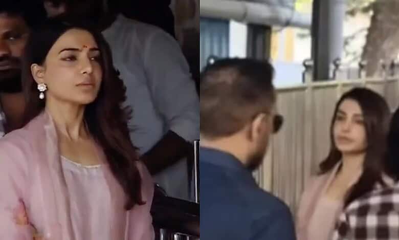 Video: Samantha visits temple with rumoured boyfriend